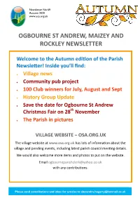 1 Og Parish Newsletter Oct 2020