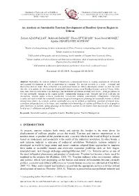 An Analysis on Sustainable Tourism Development of Roodbar Qasran Region in Tehran