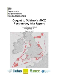 Coquet to St Mary's Rmcz Summary Site Report V5