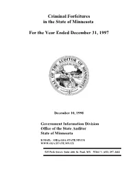 E:D Drivecrime 97Criminal Forfeitureswebforfeiture Report