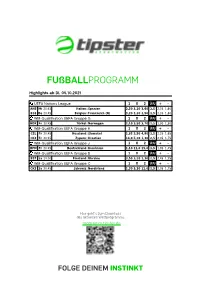 Fußballprogramm