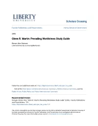 Glenn R. Martin: Prevailing Worldviews Study Guide