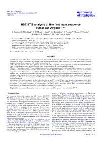 HST/STIS Analysis of the First Main Sequence Pulsar CU Virginis