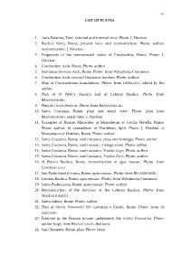 LIST of PLATES 1. Aula Palatina, Trier, External and Internal View
