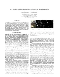 Multi-Scale Edge Detection and Image Segmentation