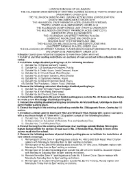 Traffic Order 2018 (Amendment) Order 2019