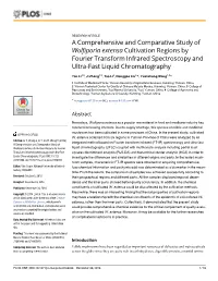 A Comprehensive and Comparative Study of Wolfiporia Extensa Cultivation Regions by Fourier Transform Infrared Spectroscopy and Ultra-Fast Liquid Chromatography