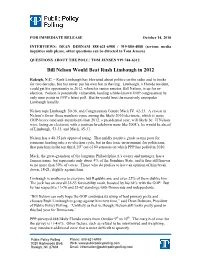 Bill Nelson Would Beat Rush Limbaugh in 2012