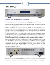 CD 1 CD Player
