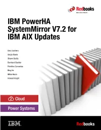 IBM Powerha Systemmirror V7.2 for AIX Updates