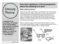 Literary Theory Handout