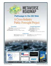 Metaverse Roadmap Overview, 2007. 2007