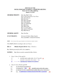Minutes for 01/24