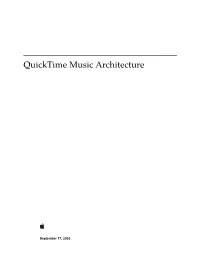 Quicktime Music Architecture