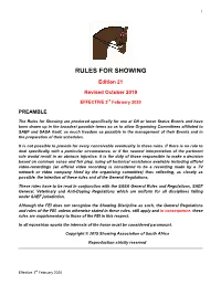 Rules for Showing