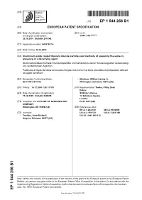 Aluminium Oxide Coated Titanium Dioxide Particles and Methods Of