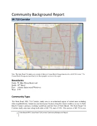 Community Background Report SR 710 Corridor