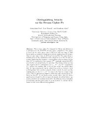 Distinguishing Attacks on the Stream Cipher Py