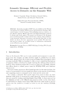 Efficient and Flexible Access to Datasets on the Semantic