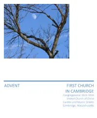 First Church in Cambridge Advent