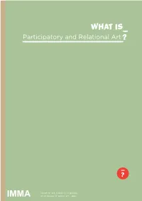 Resource What Is Participatory and Relational Art