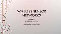 Wireless Sensor Networks