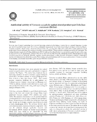 Antifeedant Activity of Vernonia Oocephala Against Stored Product