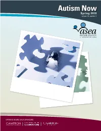Autism Now Spring 2010 Volume 23, Number 2