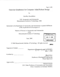 Gaussian Quadrature for Computer Aided Robust Design