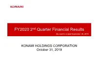 2Q FY2020 Financial Results Presentation Material