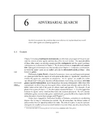 6 Adversarial Search