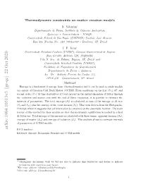 Arxiv:1904.10313V3 [Gr-Qc] 22 Oct 2020 PACS Numbers: Keywords: Entropy, Holographic Principle and CCDM Models