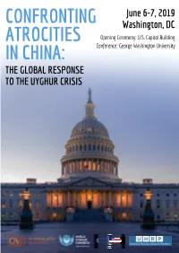 CONFRONTING ATROCITIES in CHINA: the Global Response to the Uyghur Crisis