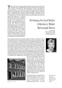 Developing the Local Studies Section at Market Harborough Library