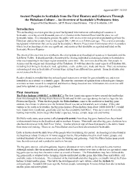 Outline for Archaeology Context for Scottsdale