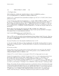 CBA01--04.LFL 9/22/2015 1 A64 the NATURE of a CRIME 1924 A. First