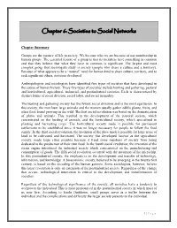 Chapter 6: Societies to Social Networks