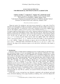 Evolution of Spectra for Mechanical and Wind Waves in a Large Tank