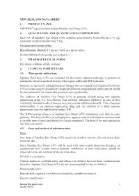 NEW ZEALAND DATA SHEET 1. PRODUCT NAME IOPIDINE® (Apraclonidine Hydrochloride) Eye Drops 0.5%