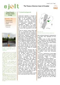 The Texaco-Chevron Case in Ecuador Fact Sheet 042