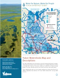 Yukon Watersheds Map and Descriptions