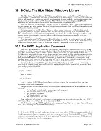 38 HOWL: the HLA Object Windows Library 1007