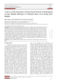 A Survey on the Performance of Fuzzy-Neural Network at Predicting the Average Monthly Discharge of Catchment Basin Areas Having Snow Regimes