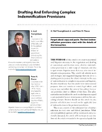 Drafting and Enforcing Complex Indemnification Provisions