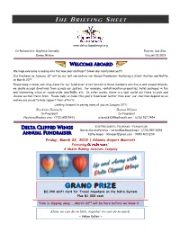 February 2019 ~ the BRIEFING SHEET Page 2 of 8