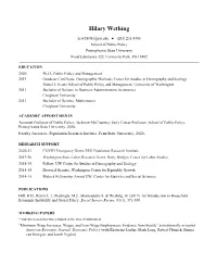 Hilary Wething