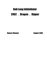 Intimidator Manual 2002 Final