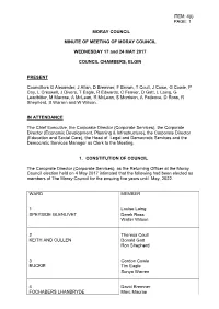 Minute of Meeting Dated 17 May 2017