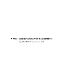 A Water Quality Summary of the Bear River Tip of the Mitt Watershed Council, 2010