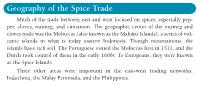 Geography of the Spice Trade